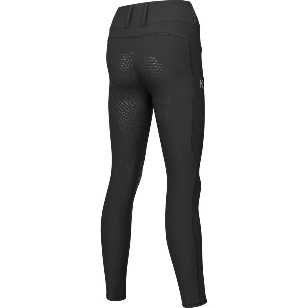 Kingsland Leggings da Equitazione KLAnastasia Idrorepellente Full Grip Nero