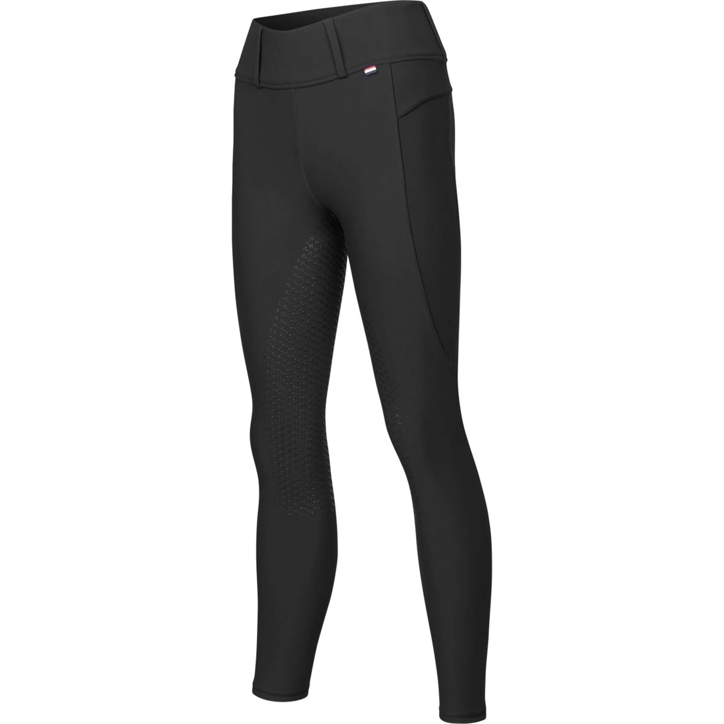 Kingsland Leggings da Equitazione KLAnastasia Idrorepellente Full Grip Nero