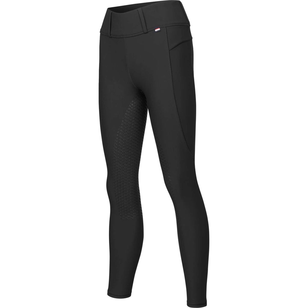 Kingsland Leggings da Equitazione KLAnastasia Idrorepellente Full Grip Nero