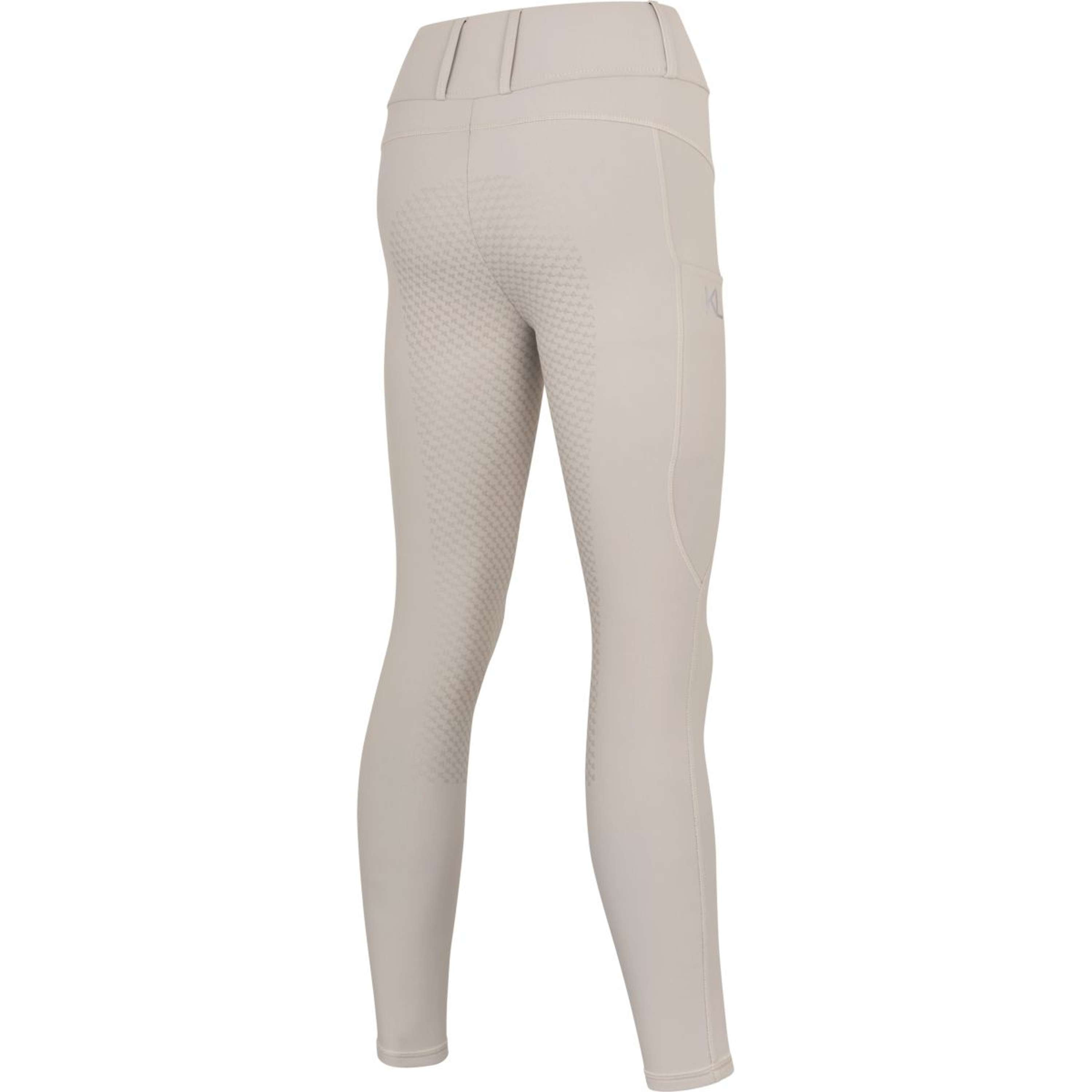 Kingsland Leggings da Equitazione KLAnastasia Idrorepellente Full Grip Beige Dove