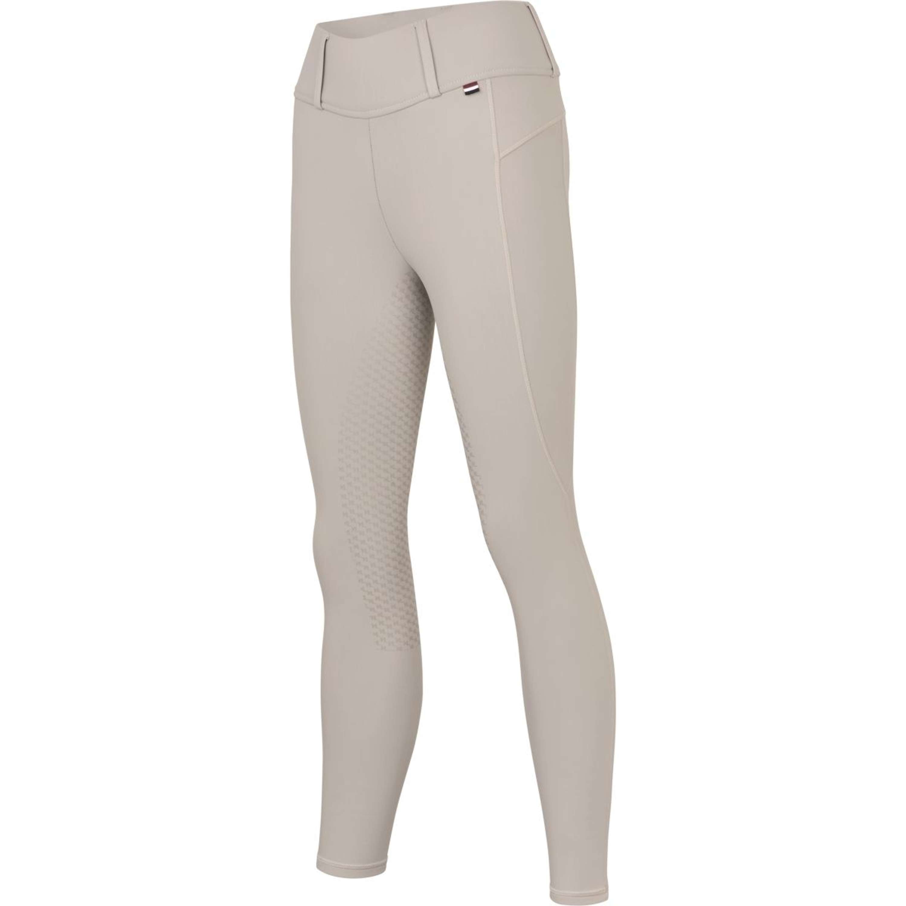 Kingsland Leggings da Equitazione KLAnastasia Idrorepellente Full Grip Beige Dove