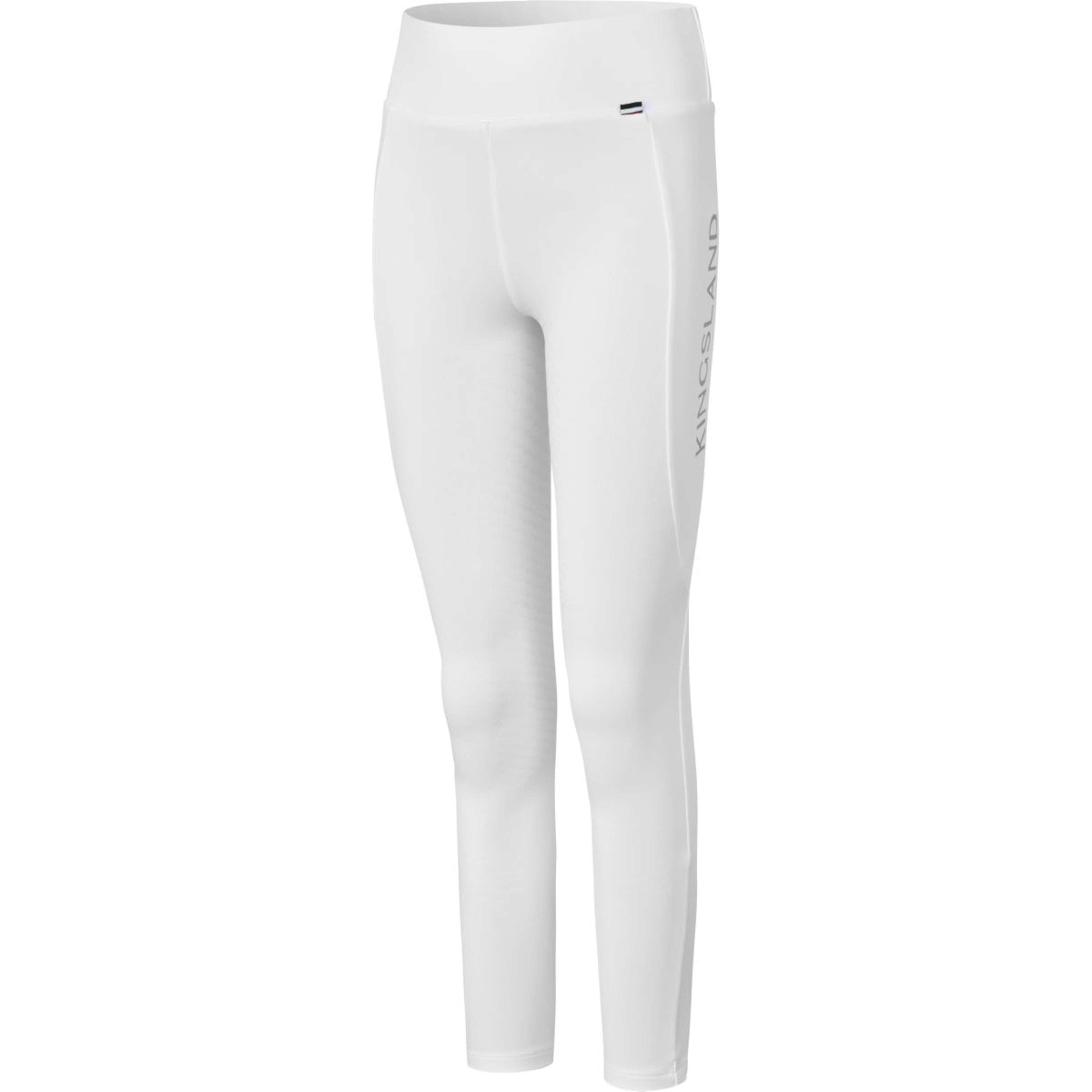 Kingsland Leggings da Equitazione KLAlexis F-Tec4 Full Grip Bambini Bianco