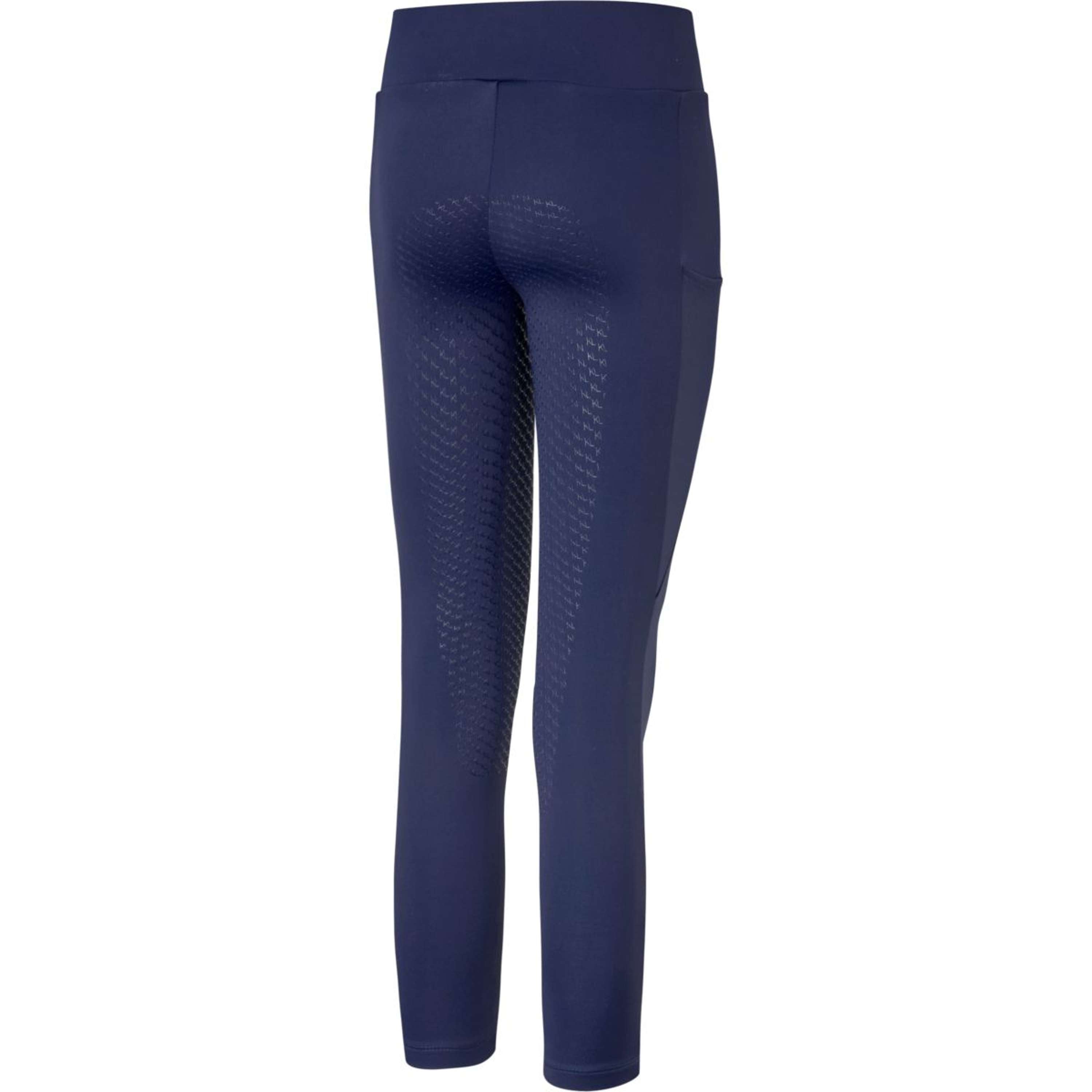 Kingsland Leggings da Equitazione KLAlexis F-Tec4 Full Grip Bambini Evening Blue