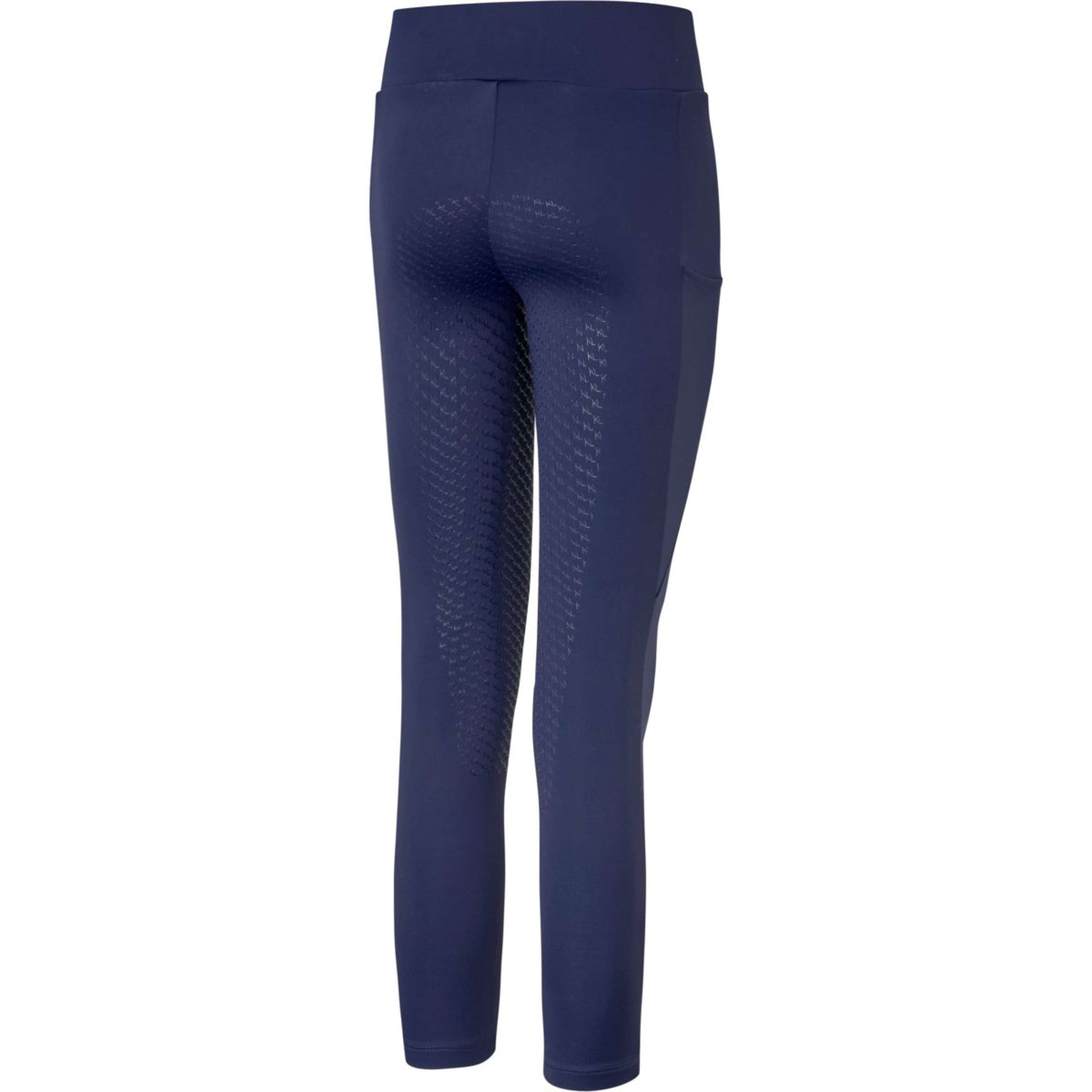 Kingsland Leggings da Equitazione KLAlexis F-Tec4 Full Grip Bambini Evening Blue