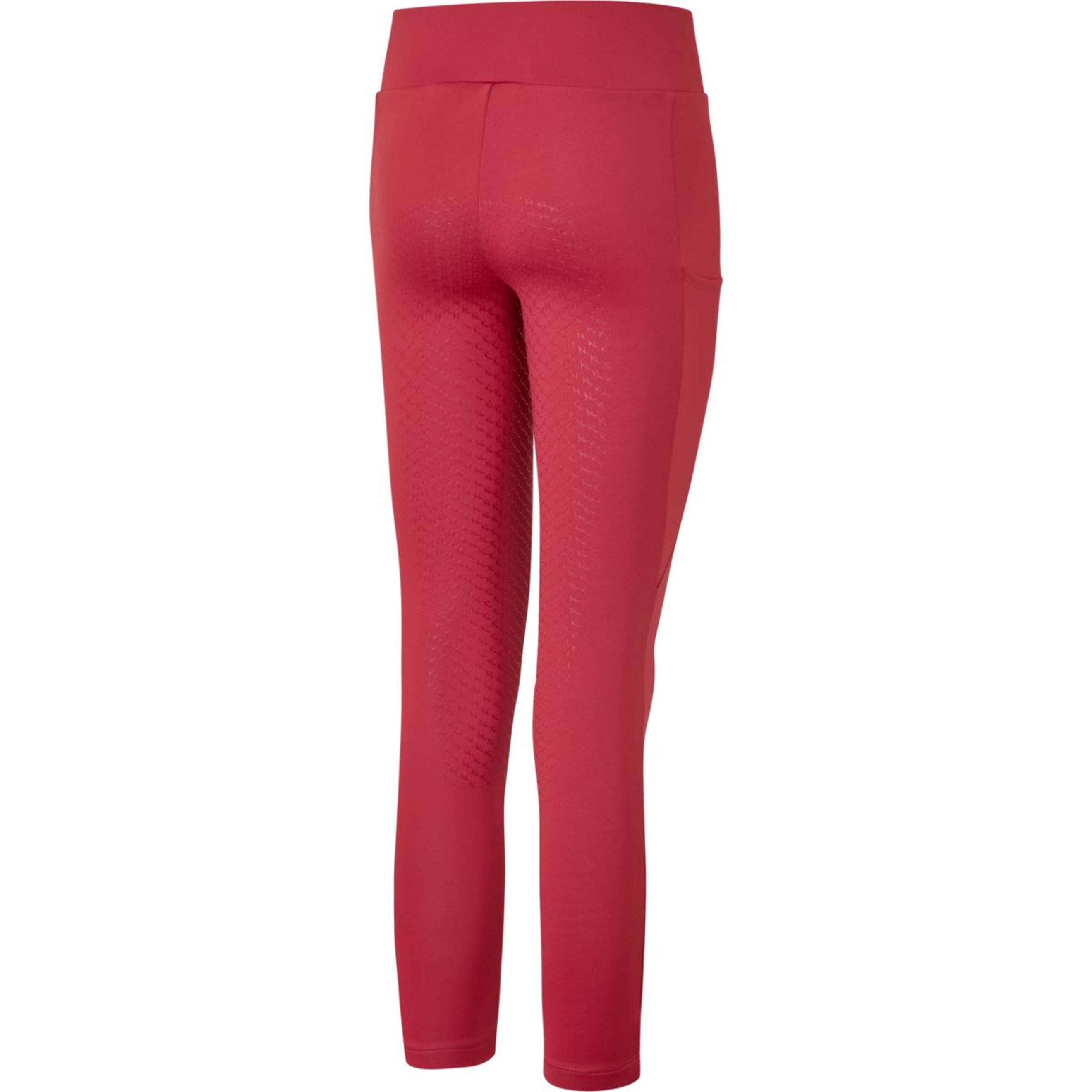 Kingsland Leggings da Equitazione KLAlexis F-Tec4 Full Grip Bambini Rosso granato