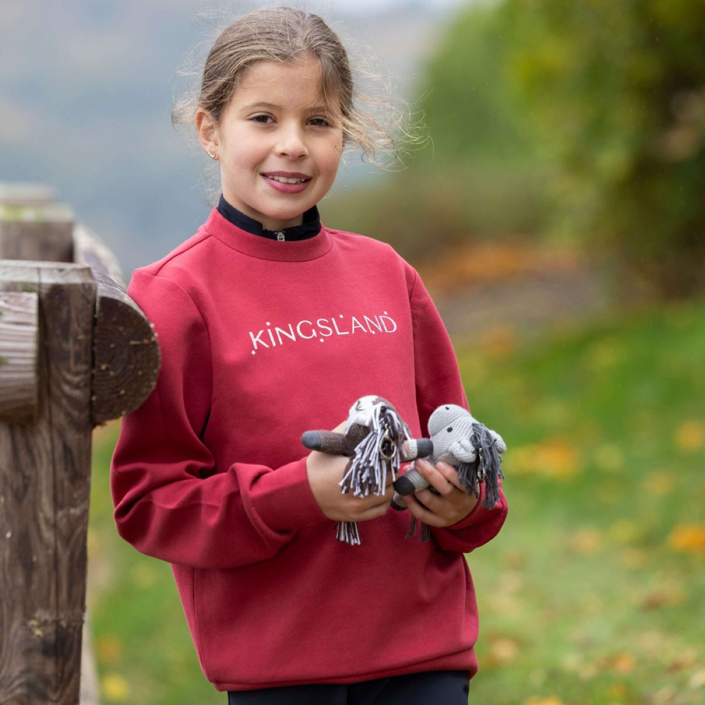 Kingsland Maglione KLAntonia Bambini Rosso granato