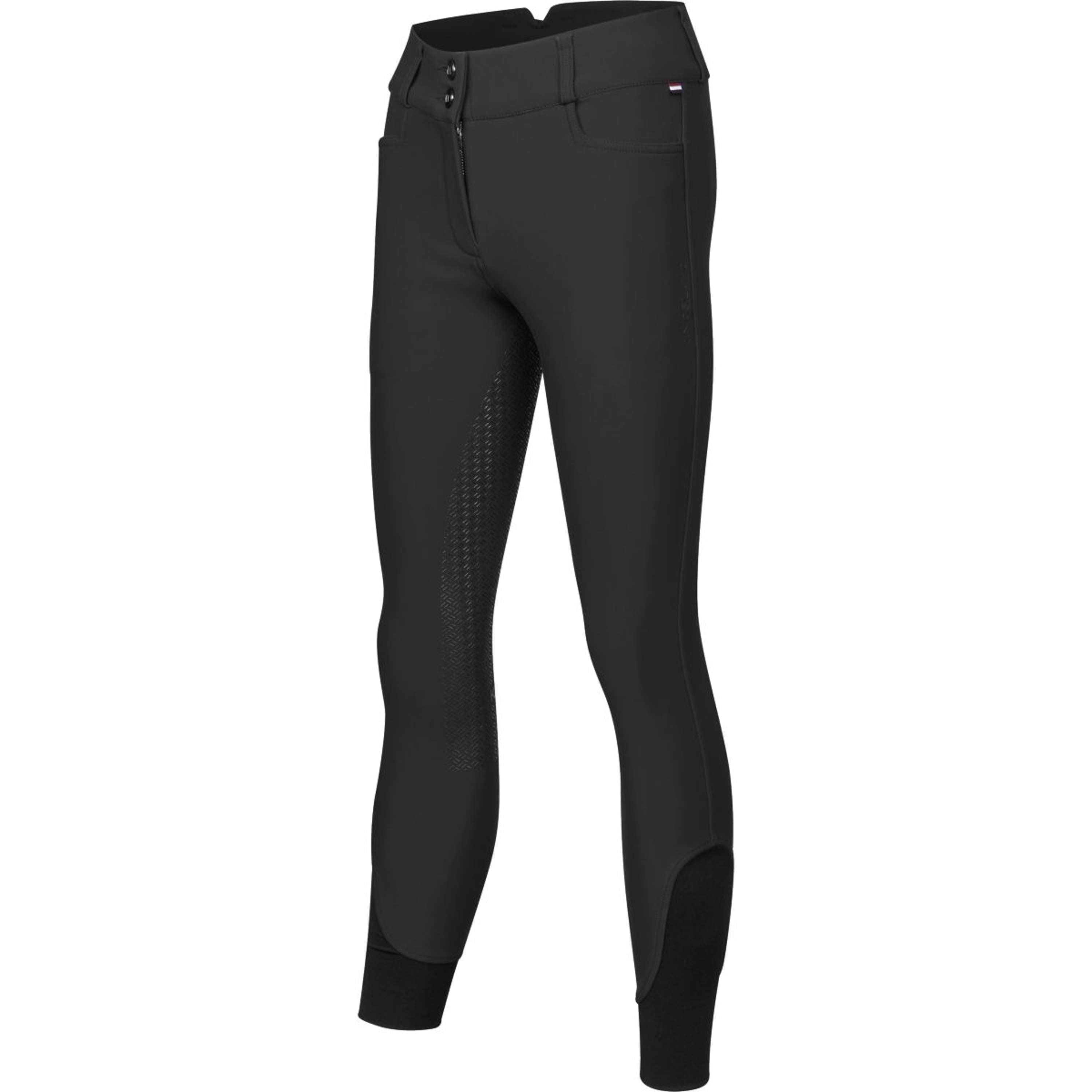 Kingsland Pantaloni da Equitazione KLKarla Idrorepellente Full Grip Nero