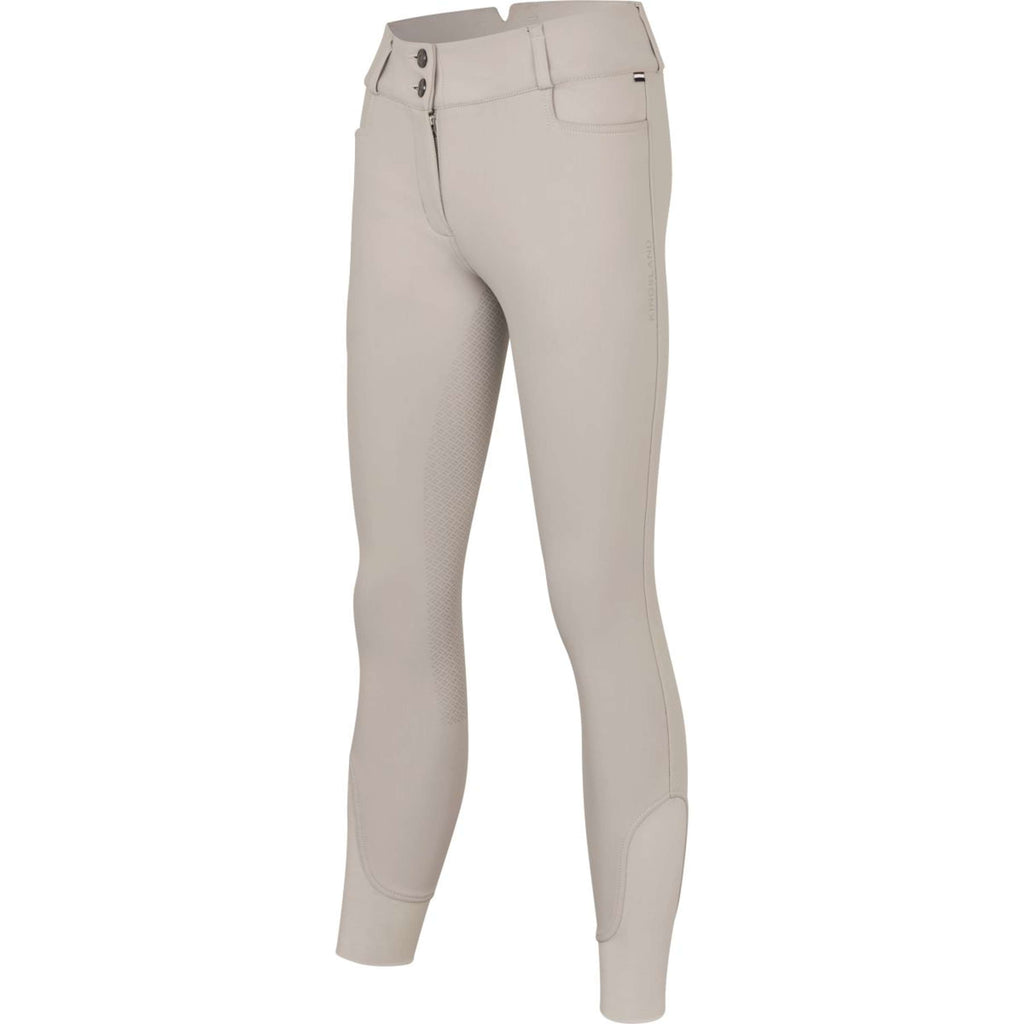 Kingsland Pantaloni da Equitazione KLKarla Idrorepellente Full Grip Beige Dove