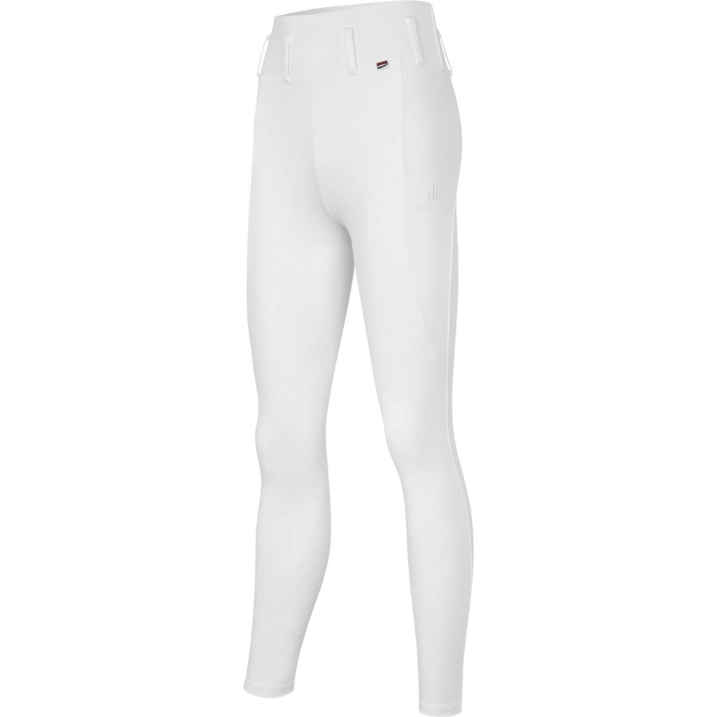Kingsland Leggings da Equitazione KLAthena F-Tec4 Pieno Grip Donne Bianco