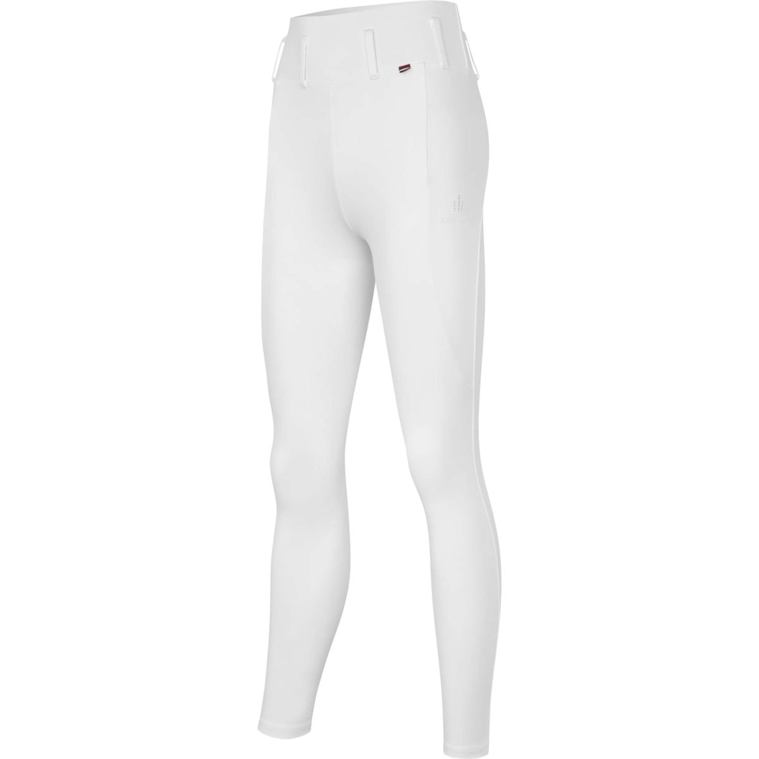 Kingsland Leggings da Equitazione KLAthena F-Tec4 Pieno Grip Donne Bianco