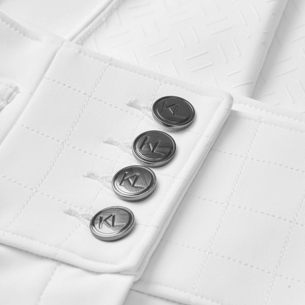 Kingsland Pantaloni da Equitazione Khloe Full Grip Bianco