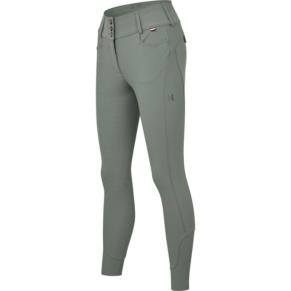 Kingsland Pantaloni da Equitazione KLKimi Full Grip Green Agave