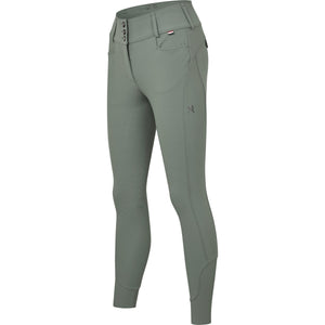 Kingsland Pantaloni da Equitazione KLKimi Full Grip Green Agave