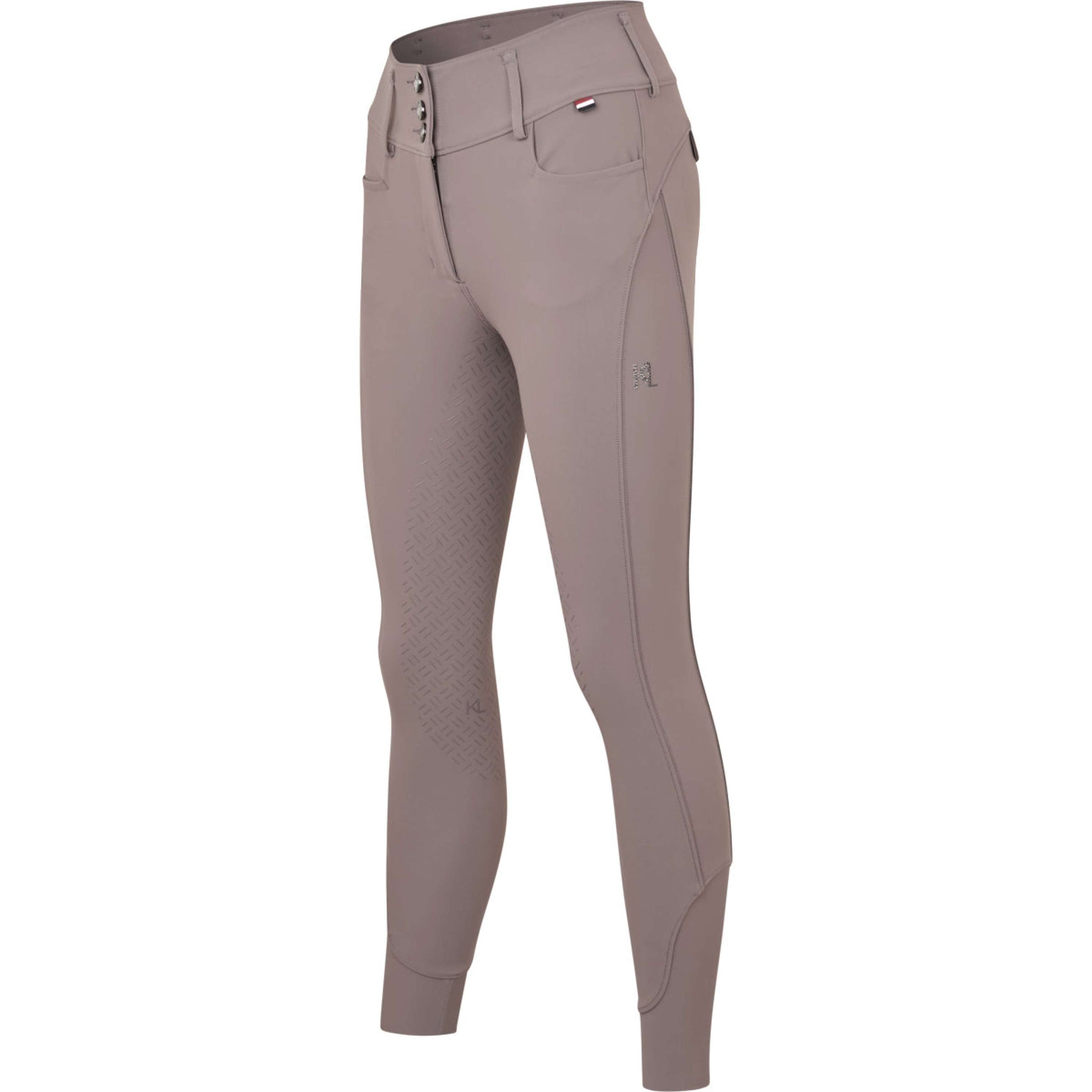 Kingsland Pantaloni da Equitazione KLKimi Full Grip Brown Iron Kingsland Pantaloni da Equitazione KLKimi Full Grip Brown Iron