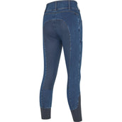 Kingsland Pantaloni da Equitazione KLKayce Denim Full Grip Navy