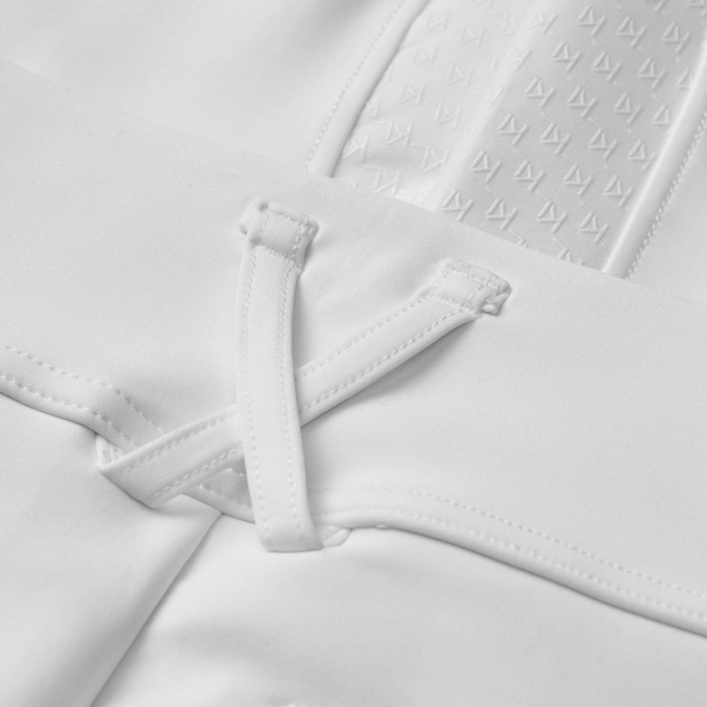 Kingsland Leggings da Equitazione KLKristin Full Grip Bianco
