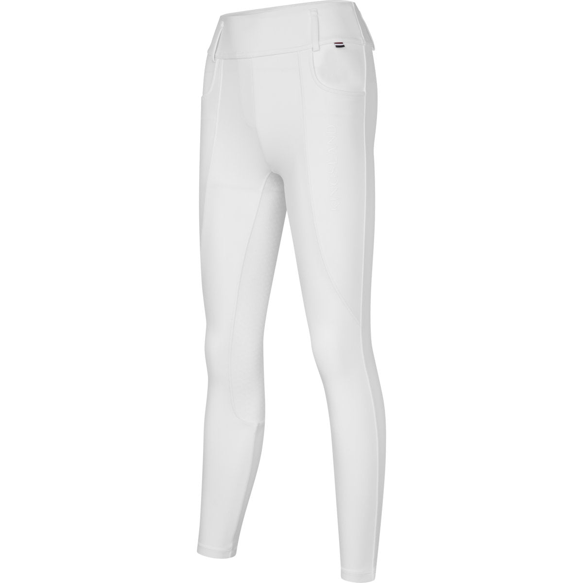 Kingsland Leggings da Equitazione KLKristin Full Grip Bianco