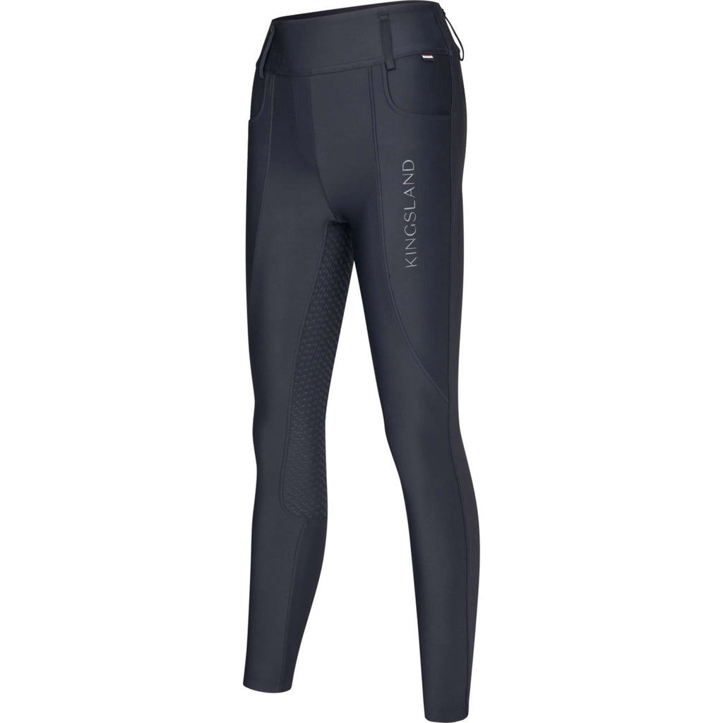 Kingsland Leggings da Equitazione KLKristin Full Grip Navy