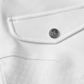 Kingsland Pantaloni da Equitazione KLKatty Full Grip Bianco