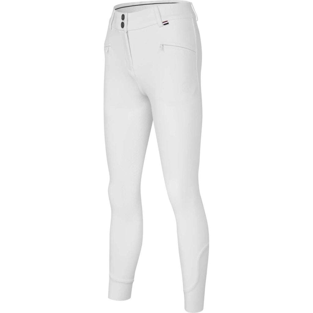 Kingsland Pantaloni da Equitazione KLKerry Seamless Full Grip Bianco