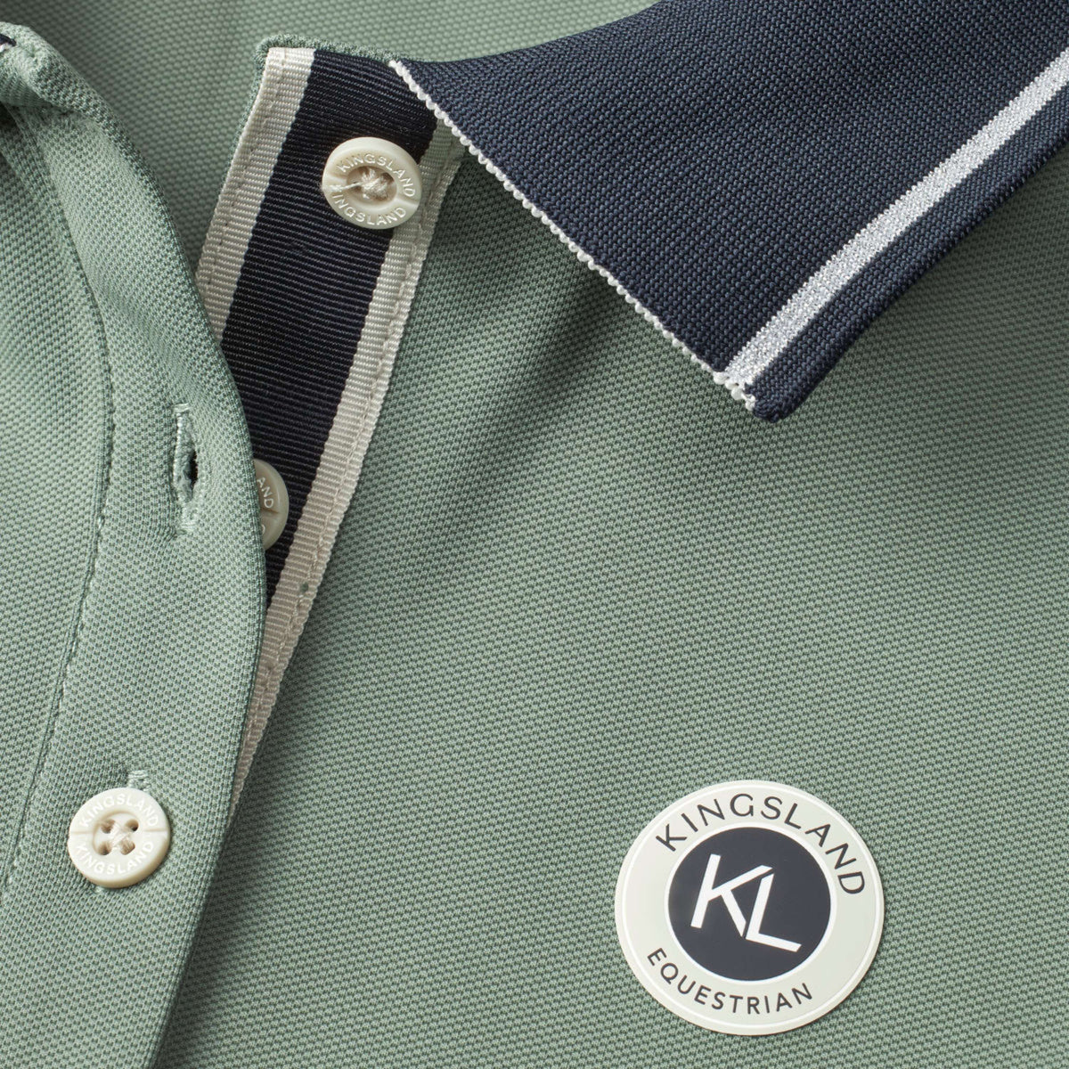 Kingsland Polo Shirt KLLaura Green Agave