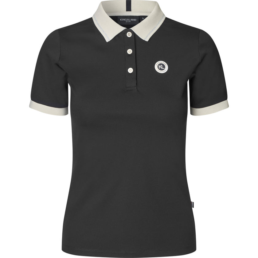 Kingsland Polo Shirt KLLaura Nero Kingsland Polo Shirt KLLaura Nero