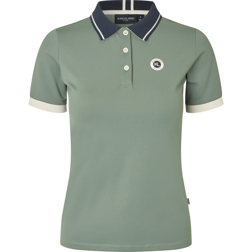 Kingsland Polo Shirt KLLaura Green Agave Kingsland Polo Shirt KLLaura Green Agave