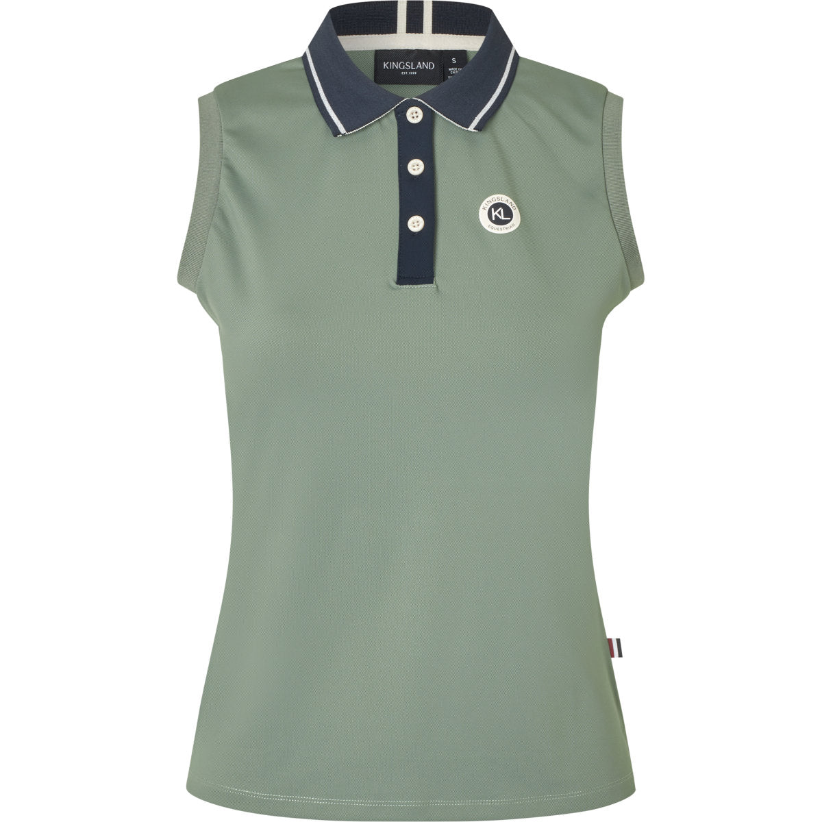 Kingsland Poloshirt KLLaura Senza Maniche Green Agave