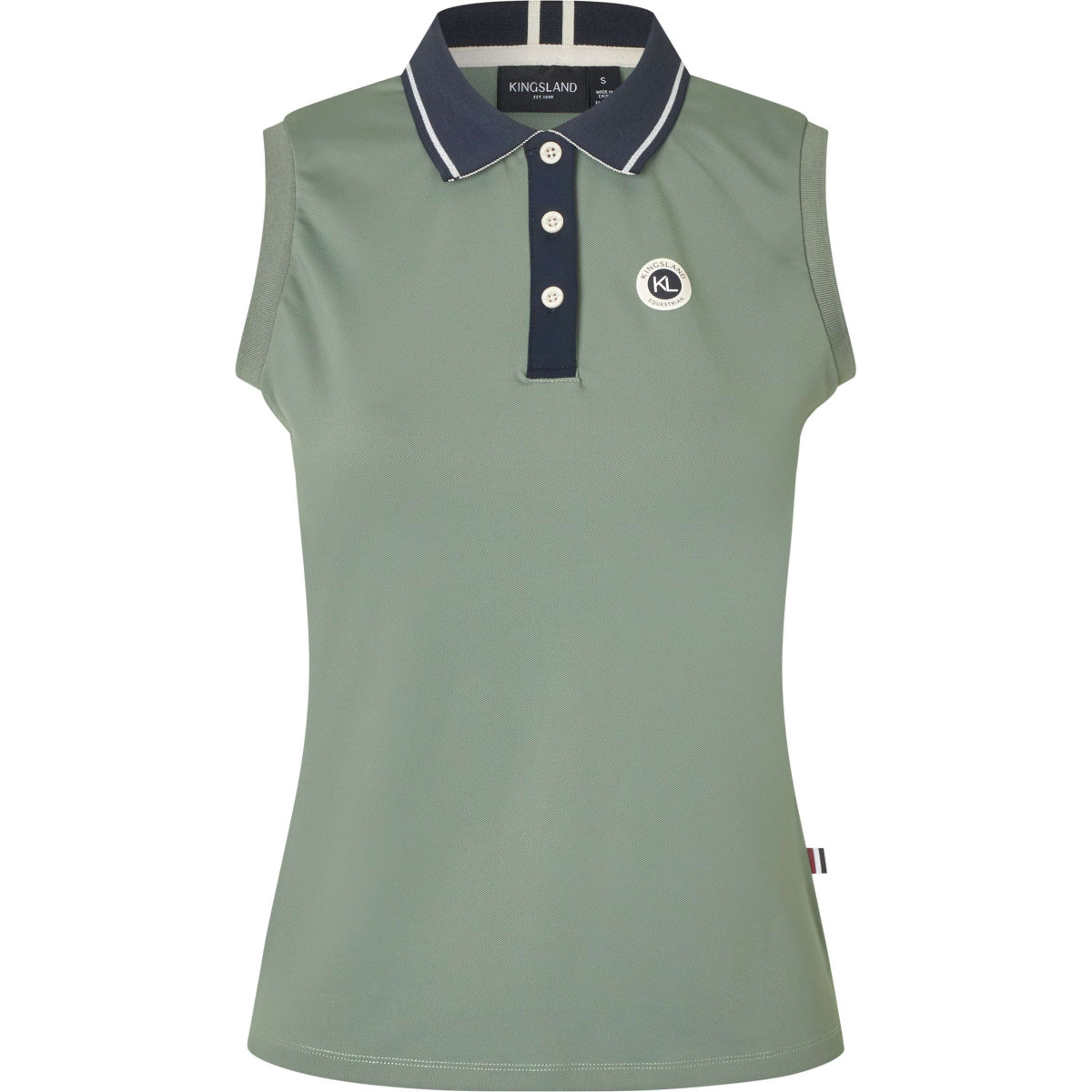 Kingsland Poloshirt KLLaura Senza Maniche Green Agave Kingsland Poloshirt KLLaura Senza Maniche Green Agave