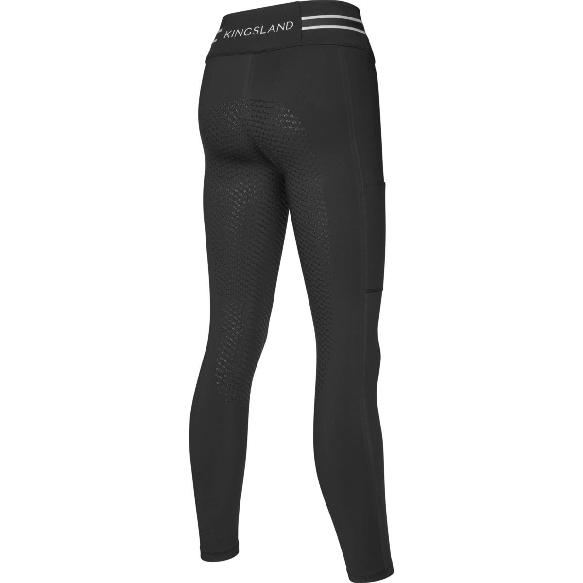 Kingsland Leggings da Equitazione KLLaura Full Grip Nero