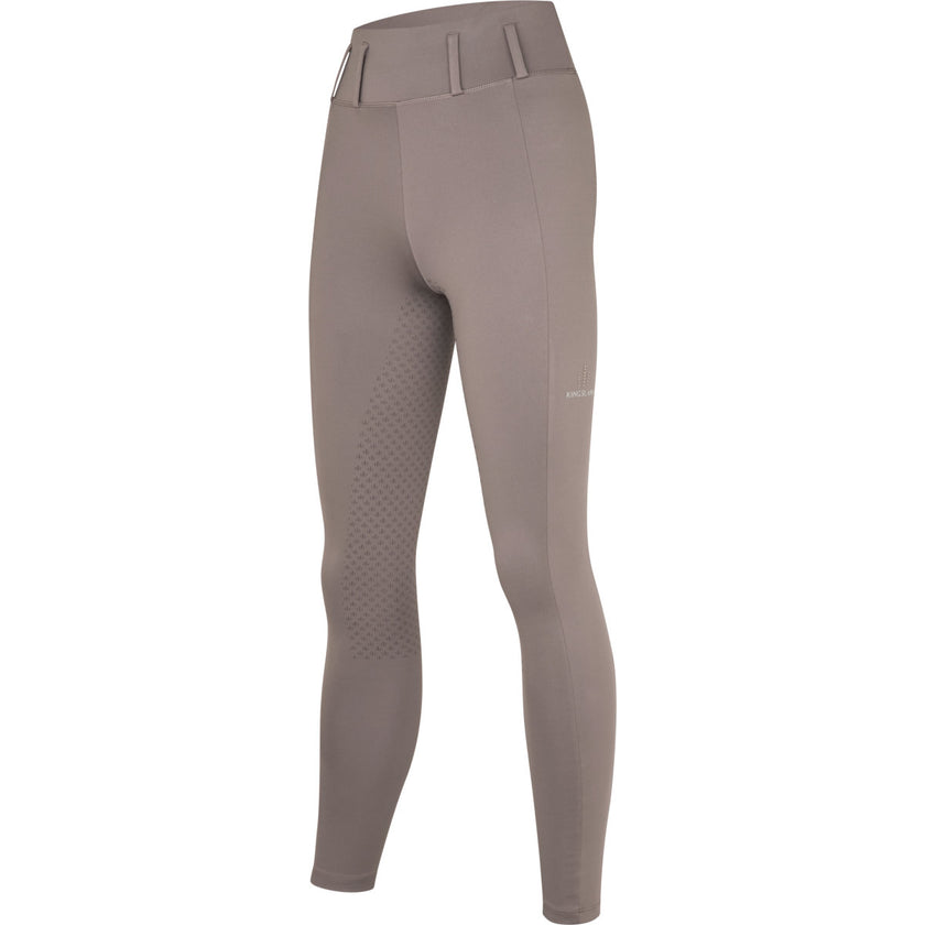 Kingsland Leggings da Equitazione KLLea F-Tec 5 Full Grip Brown Iron