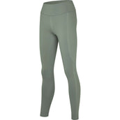 Kingsland Leggings da Equitazione KLLouisa Idrorepellente Full Grip Green Agave