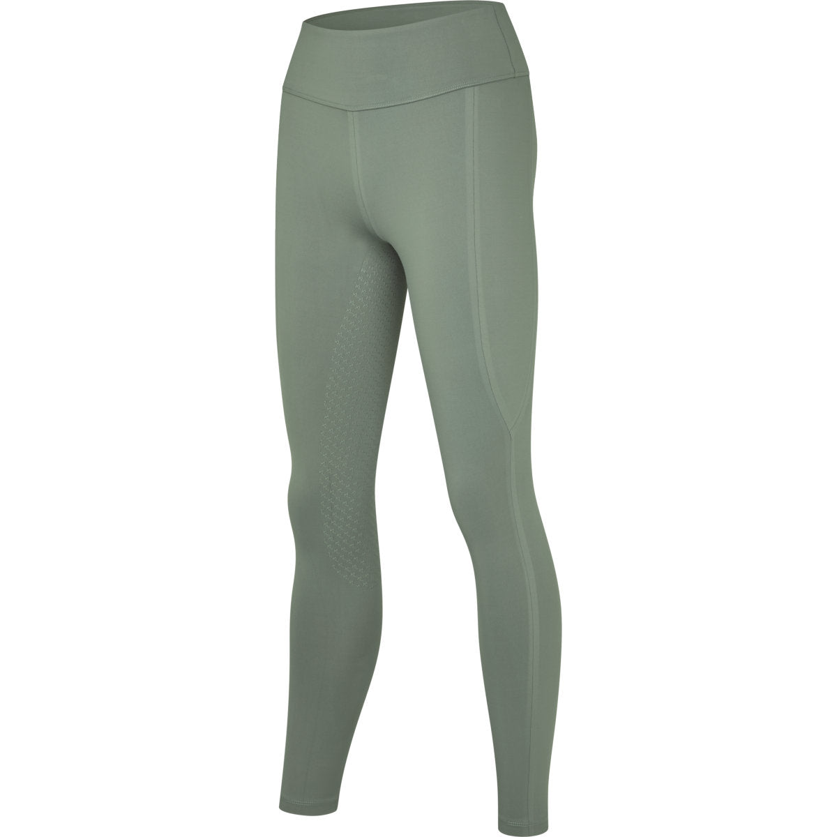 Kingsland Leggings da Equitazione KLLouisa Idrorepellente Full Grip Green Agave