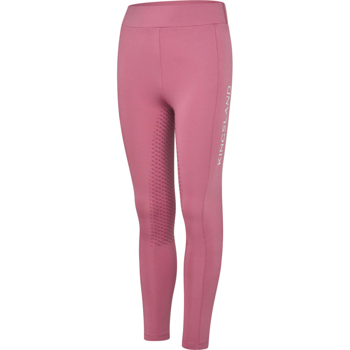 Kingsland Leggings da Equitazione KLLilo Junior F-tec 5 Full Grip Heather Rose