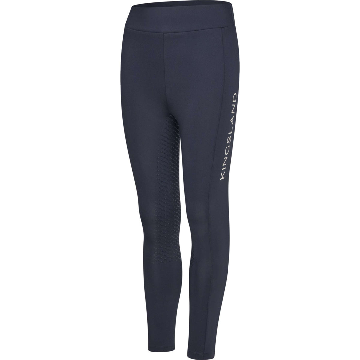 Kingsland Leggings da Equitazione KLLilo Junior F-tec 5 Full Grip Navy