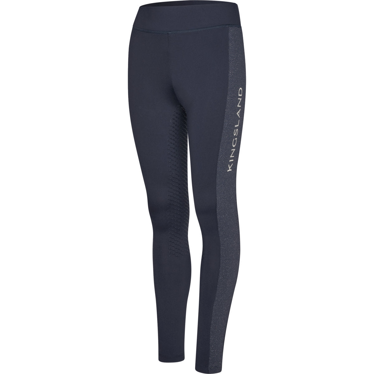 Kingsland Leggings da Equitazione KLLinda Junior F-Tec 5 Full Grip Navy