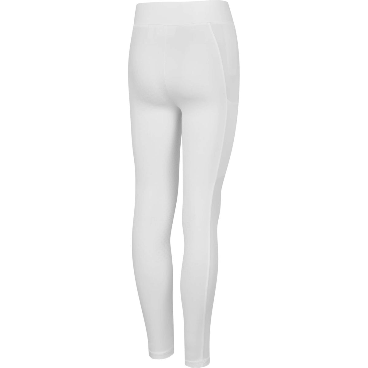 Kingsland Leggings da Equitazione KLLily Junior F-Tec 5 Full Grip Bianco