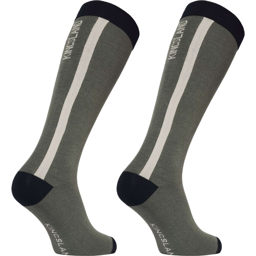 Kingsland Calze da Equitazione KLLaura Coolmax Confezione da 2 Green Agave