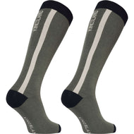 Kingsland Calze da Equitazione KLLaura Coolmax Confezione da 2 Green Agave