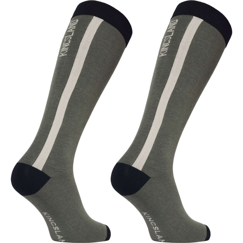 Kingsland Calze da Equitazione KLLaura Coolmax Confezione da 2 Green Agave