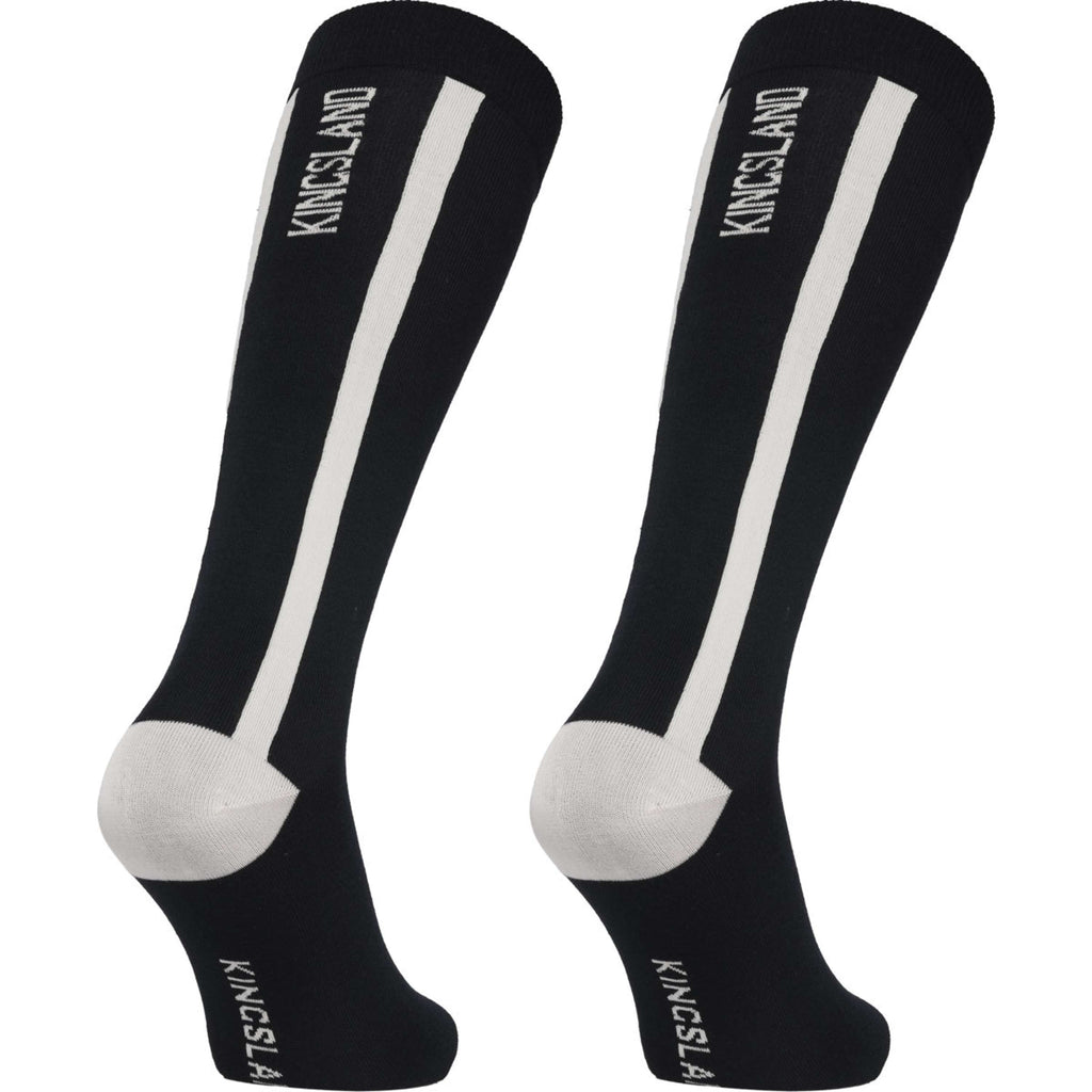 Kingsland Calze da Equitazione KLLaura Coolmax Confezione da 2 Nero