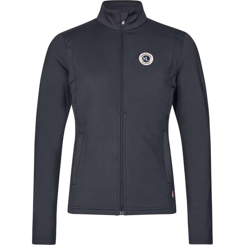 Kingsland Felpa con cappuccio e zip KLLucy Micro Pile Navy
