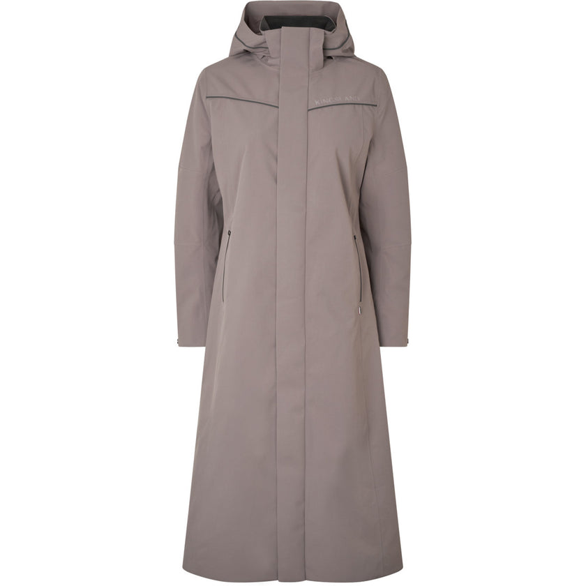 Kingsland Cappotto Lungo KLLucia Impermeabile Brown Iron