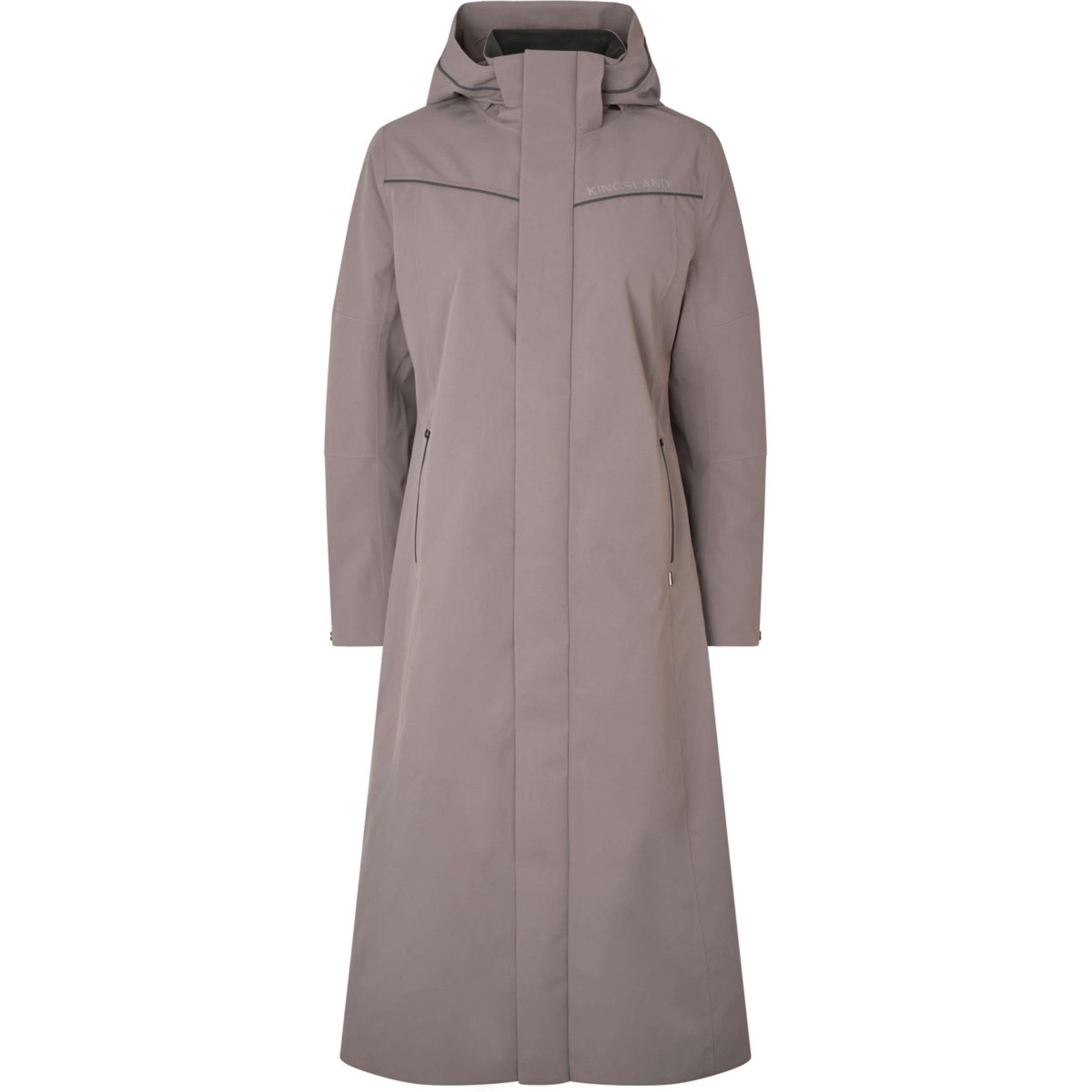 Kingsland Cappotto Lungo KLLucia Impermeabile Brown Iron