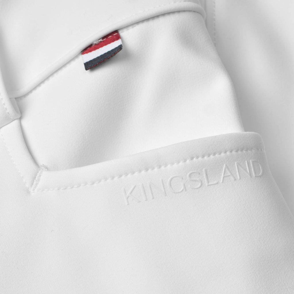 Kingsland Pantaloni da Equitazione KLKora Full Grip Bianco