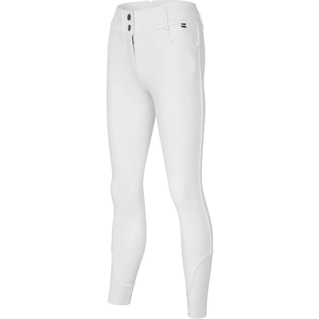 Kingsland Pantaloni da Equitazione KLKora Full Grip Bianco