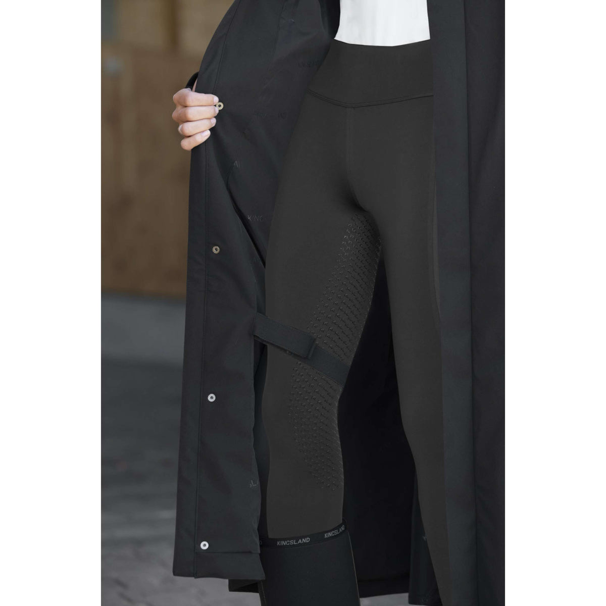 Kingsland Cappotto Lungo KLLucia Impermeabile Nero