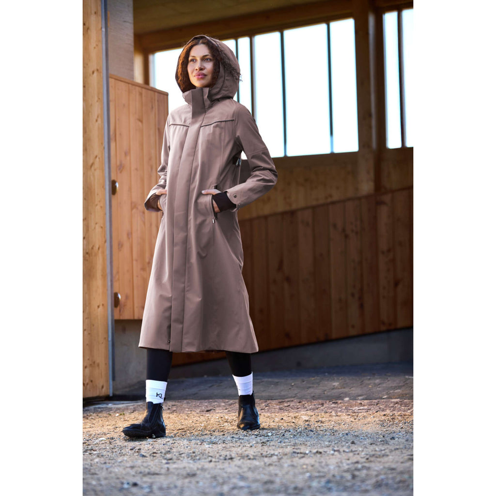 Kingsland Cappotto Lungo KLLucia Impermeabile Brown Iron
