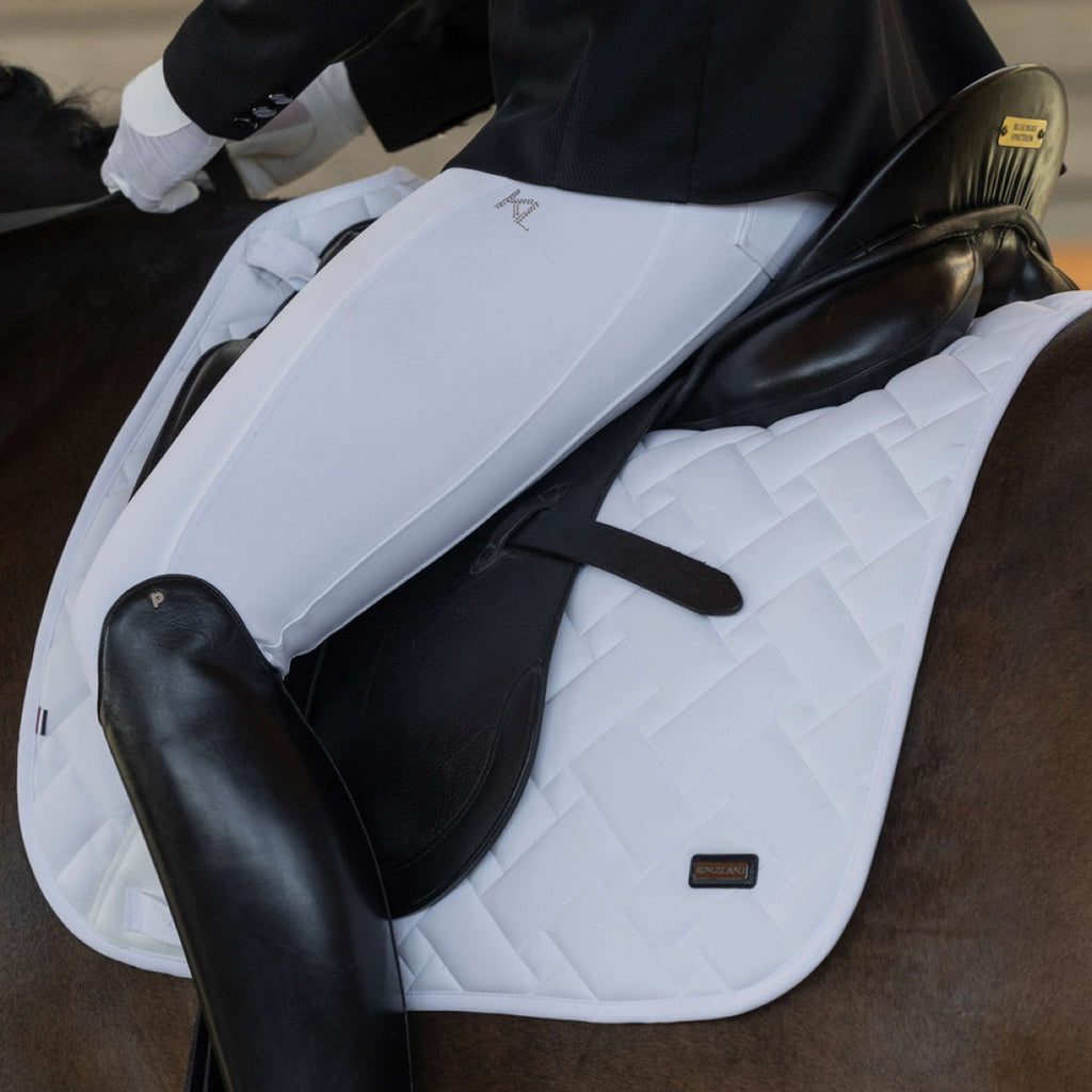 Kingsland Pantaloni da Equitazione Khloe Full Grip Bianco