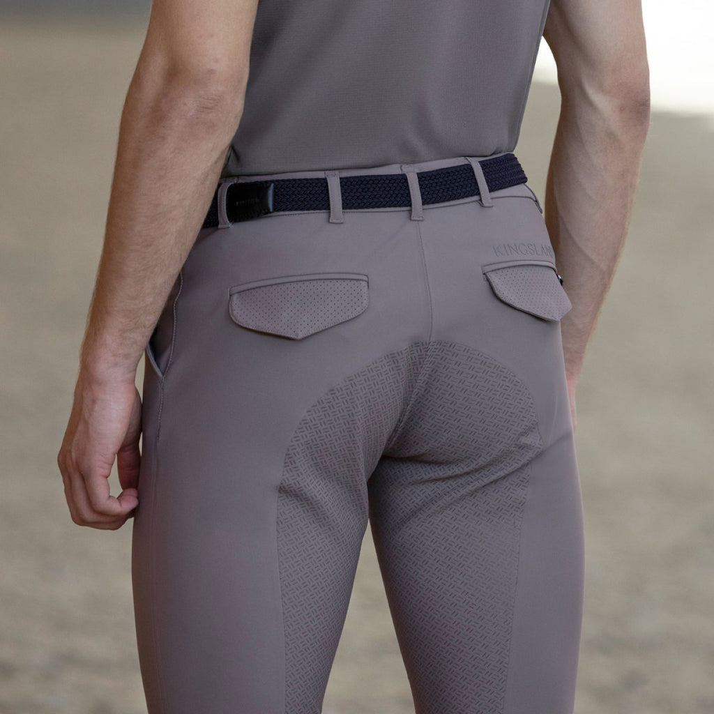 Kingsland Pantaloni da Equitazione KLKoa Seamless Full Grip Brown Iron